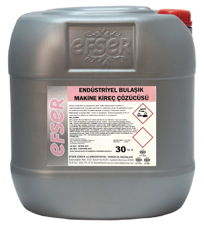 Efser Endüstriyel Bulaşık Makine Kireç Çözücü